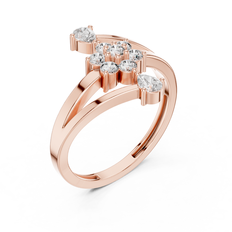 Ladies Ring ALR-162@7 - Rose Gold - Image