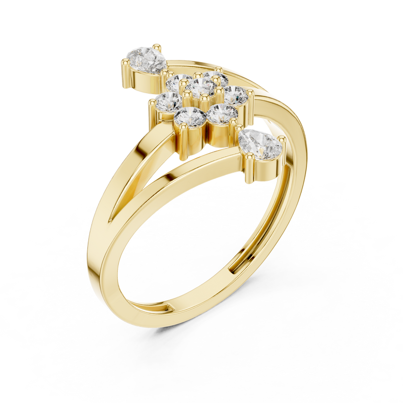Ladies Ring ALR-162@7 - Yellow Gold - Image
