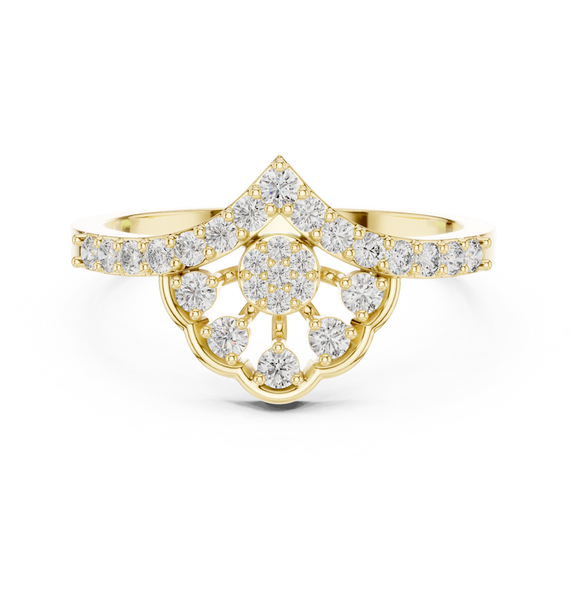 Ladies Ring ALR-164@7 - Yellow Gold - Image