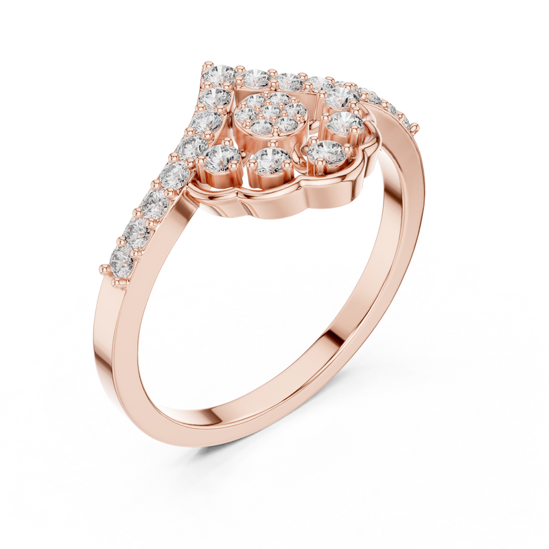 Ladies Ring ALR-164@7 - Rose Gold - Image