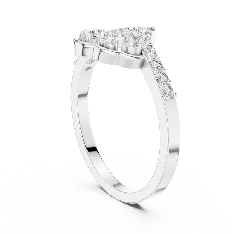 Ladies Ring ALR-164@7 - White Gold - Image