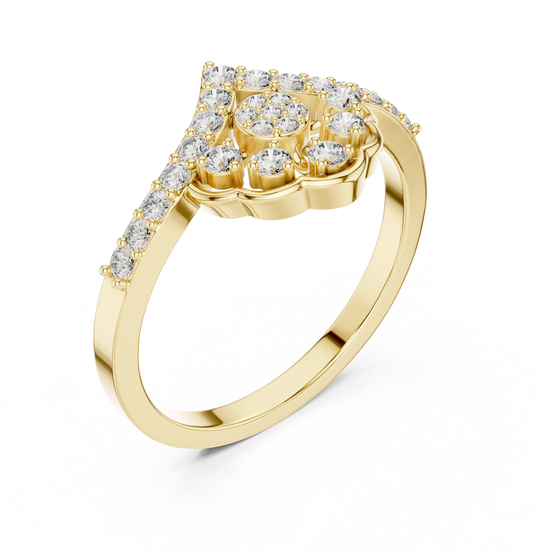 Ladies Ring ALR-164@7 - Yellow Gold - Image