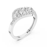Ladies Ring ALR-165@7 - White Gold - Image