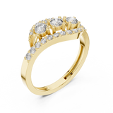Ladies Ring ALR-165@7 - Yellow Gold - Image