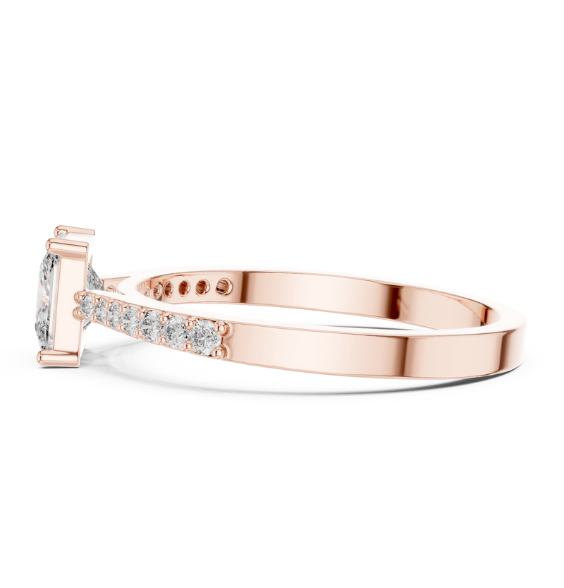 Ladies Ring ALR-166@7 - Rose Gold - Image