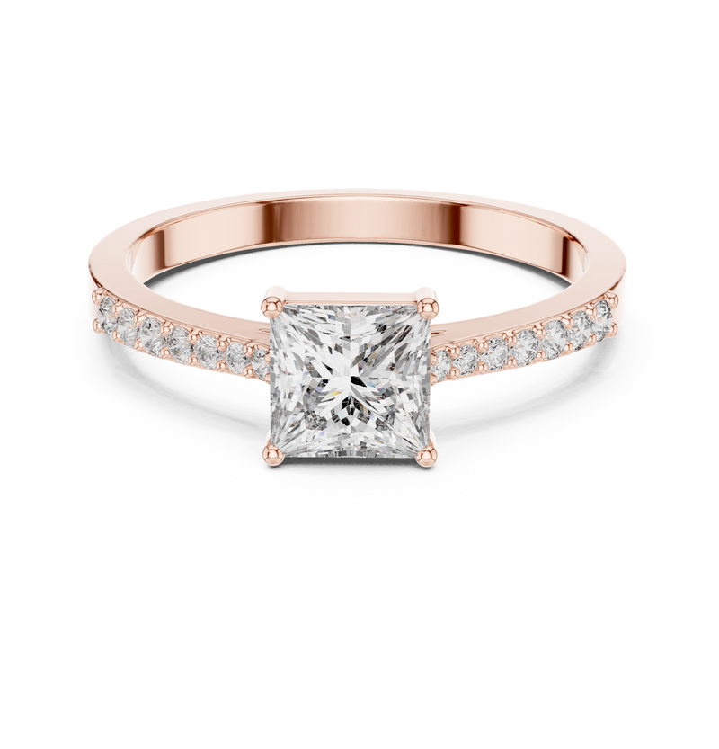 Ladies Ring ALR-166@7 - Rose Gold - Image