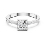 Ladies Ring ALR-166@7 - White Gold - Image