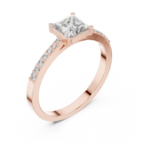 Ladies Ring ALR-166@7 - Rose Gold - Image