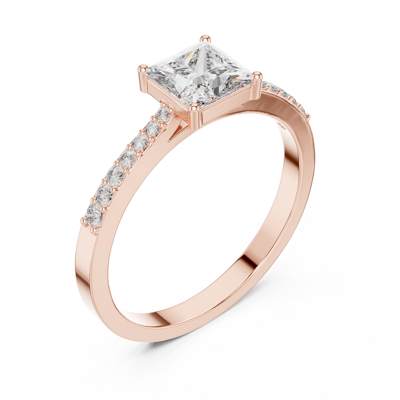 Ladies Ring ALR-166@7 - Rose Gold - Image