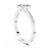 Ladies Ring ALR-166@7 - White Gold - Image