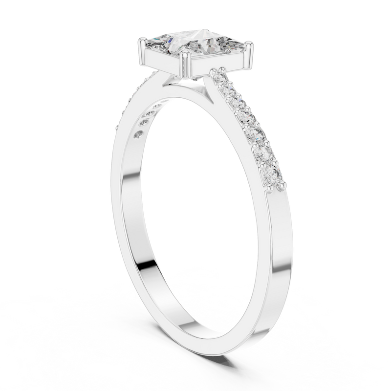 Ladies Ring ALR-166@7 - White Gold - Image