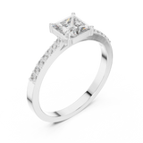 Ladies Ring ALR-166@7 - White Gold - Image