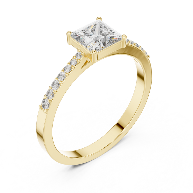 Ladies Ring ALR-166@7 - Yellow Gold - Image