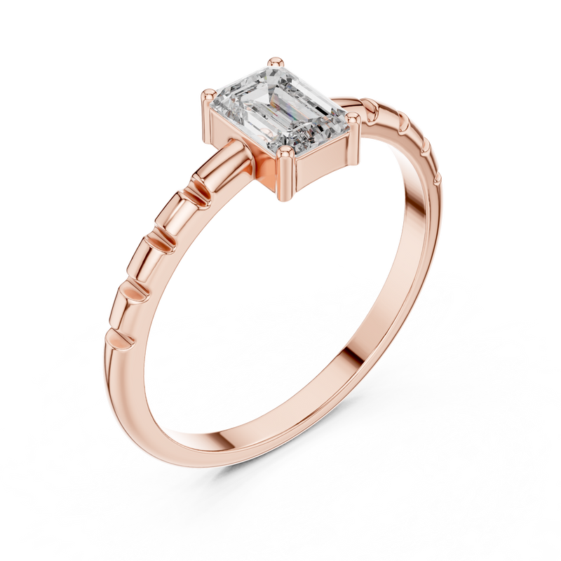 Ladies Ring ALR-171@7 - Rose Gold - Image