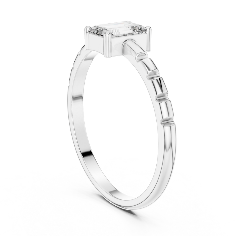 Ladies Ring ALR-171@7 - White Gold - Image