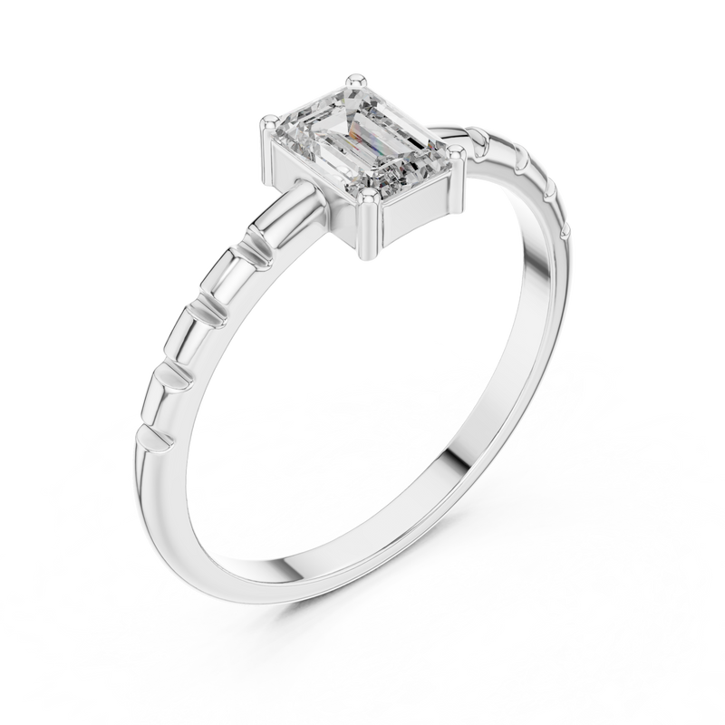 Ladies Ring ALR-171@7 - White Gold - Image