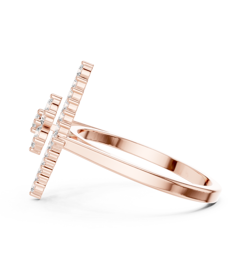 Ladies Ring ALR-177@7 - Rose Gold - Image