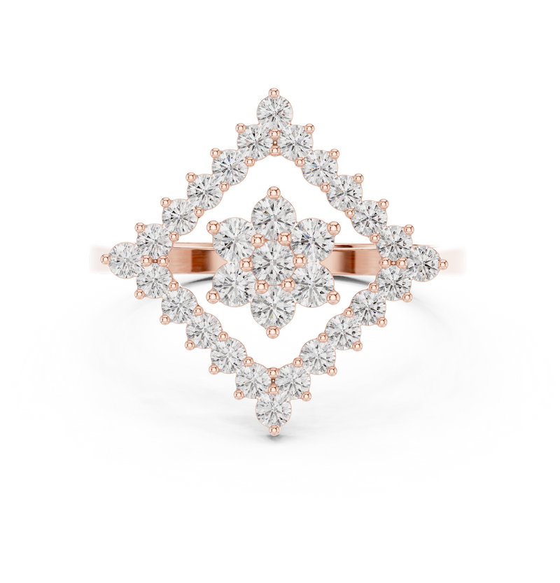 Ladies Ring ALR-177@7 - Rose Gold - Image