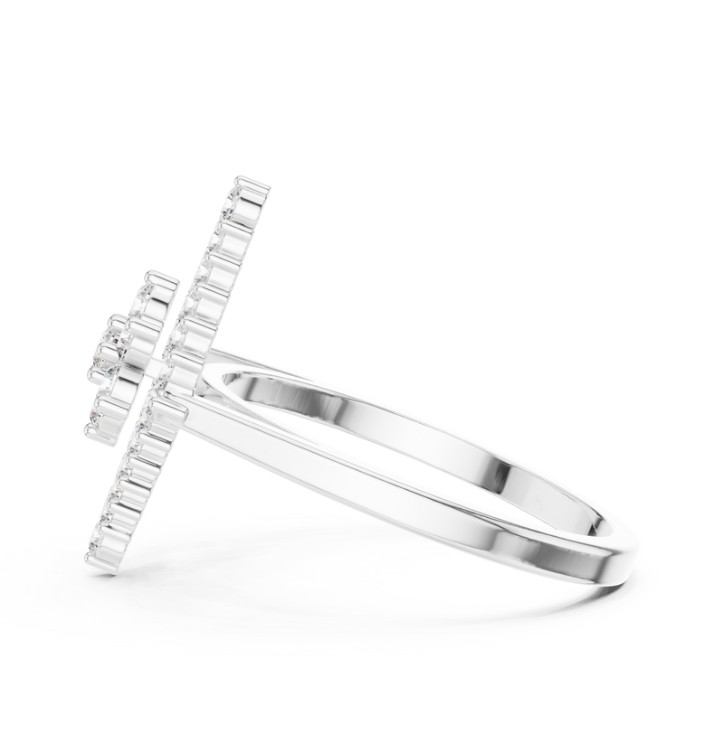 Ladies Ring ALR-177@7 - White Gold - Image