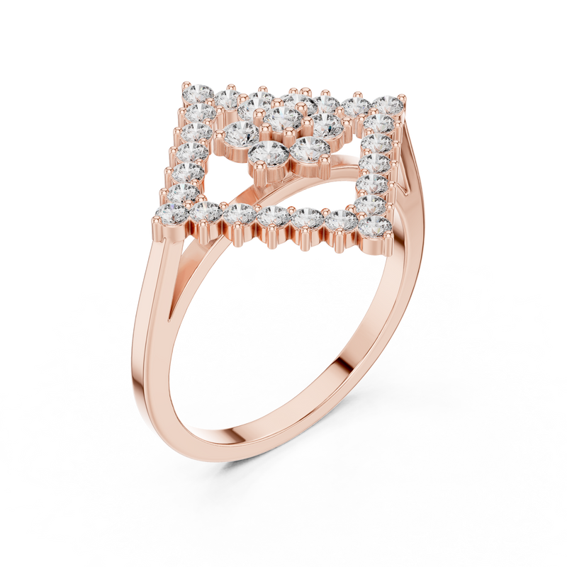 Ladies Ring ALR-177@7 - Rose Gold - Image