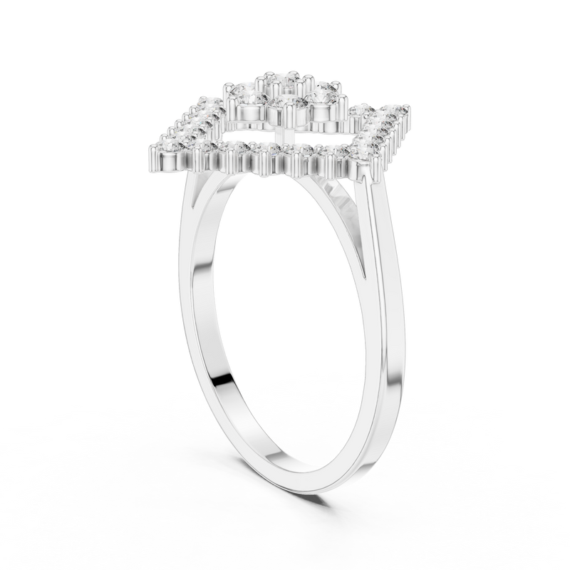 Ladies Ring ALR-177@7 - White Gold - Image