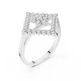 Ladies Ring ALR-177@7 - White Gold - Image