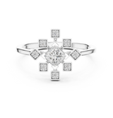 Ladies Ring ALR-208@7 - White Gold - Image