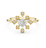 Ladies Ring ALR-208@7 - Yellow Gold - Image