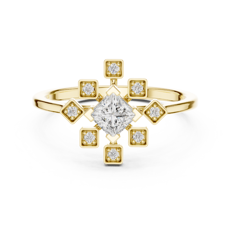 Ladies Ring ALR-208@7 - Yellow Gold - Image