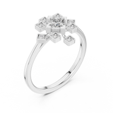 Ladies Ring ALR-208@7 - White Gold - Image
