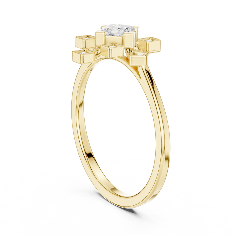 Ladies Ring ALR-208@7 - Yellow Gold - Image