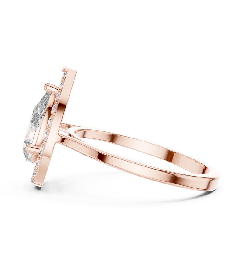 Ladies Ring ALR-226@7 - Rose Gold - Image