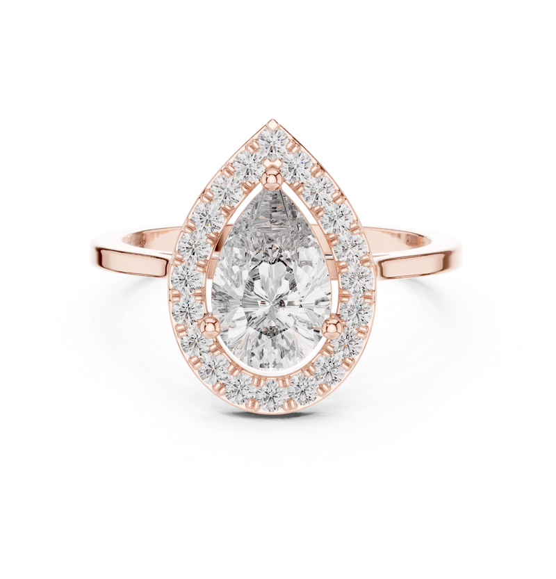 Ladies Ring ALR-226@7 - Rose Gold - Image