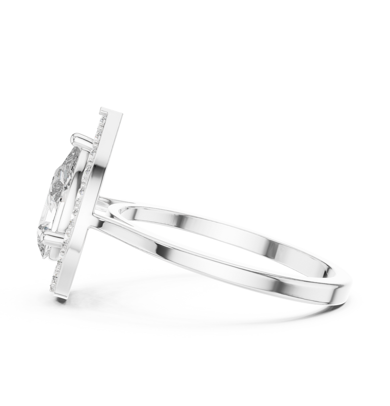 Ladies Ring ALR-226@7 - White Gold - Image