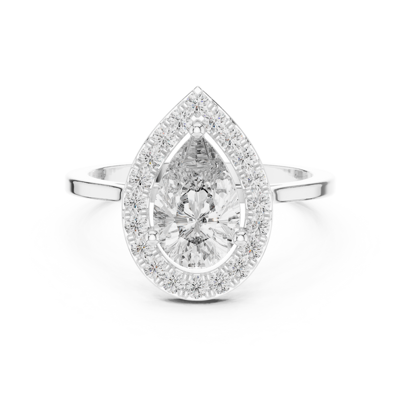 Ladies Ring ALR-226@7 - White Gold - Image