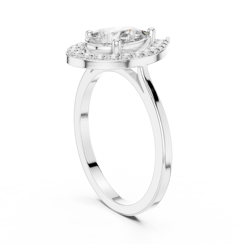 Ladies Ring ALR-226@7 - White Gold - Image