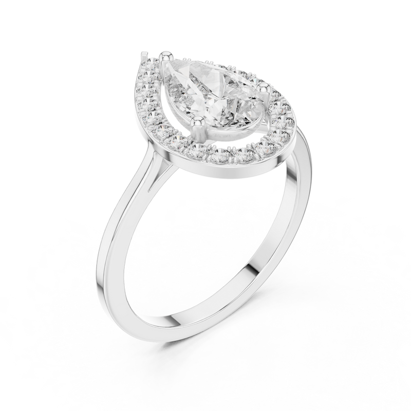Ladies Ring ALR-226@7 - White Gold - Image