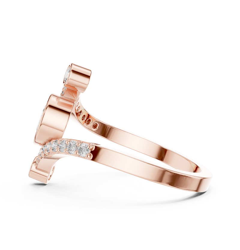 Ladies Ring ALR-276@7 - Rose Gold - Image