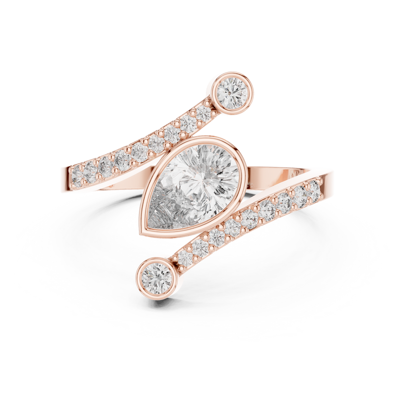 Ladies Ring ALR-276@7 - Rose Gold - Image