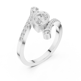 Ladies Ring ALR-276@7 - White Gold - Image