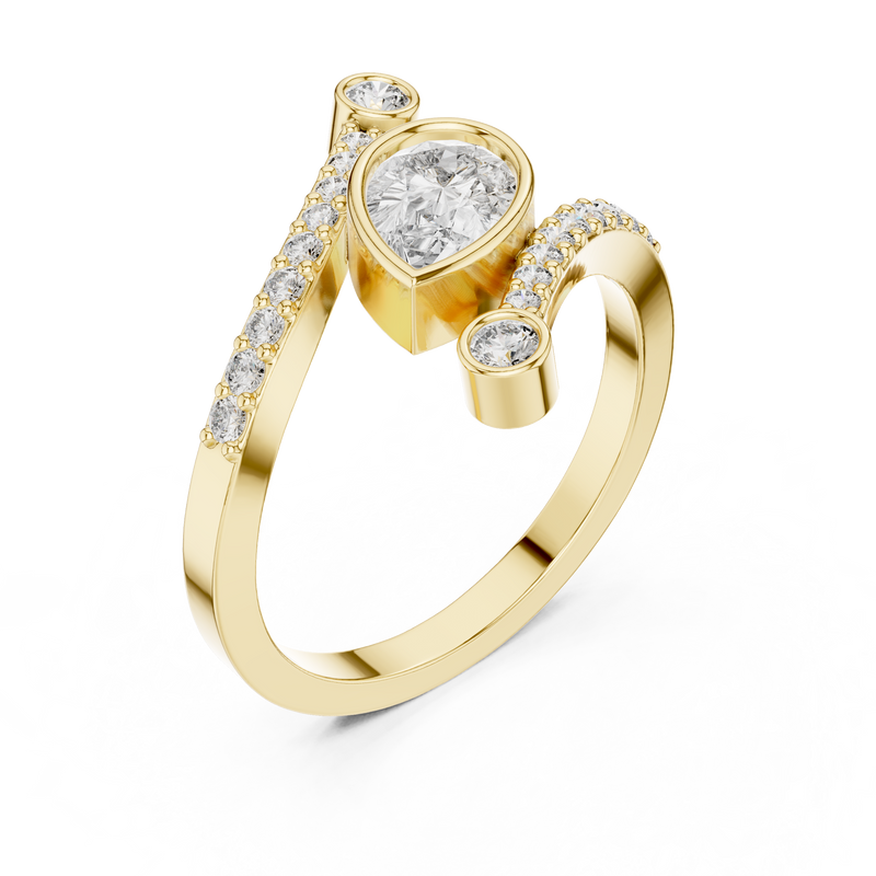 Ladies Ring ALR-276@7 - Yellow Gold - Image