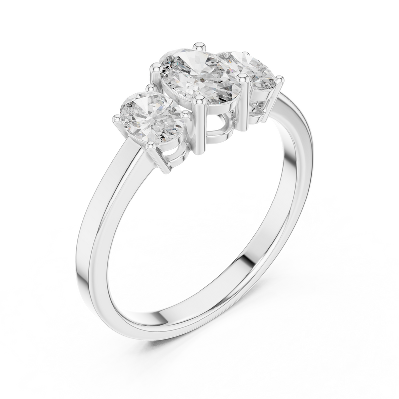 Ladies Ring ALR-29@7 - White Gold - Image