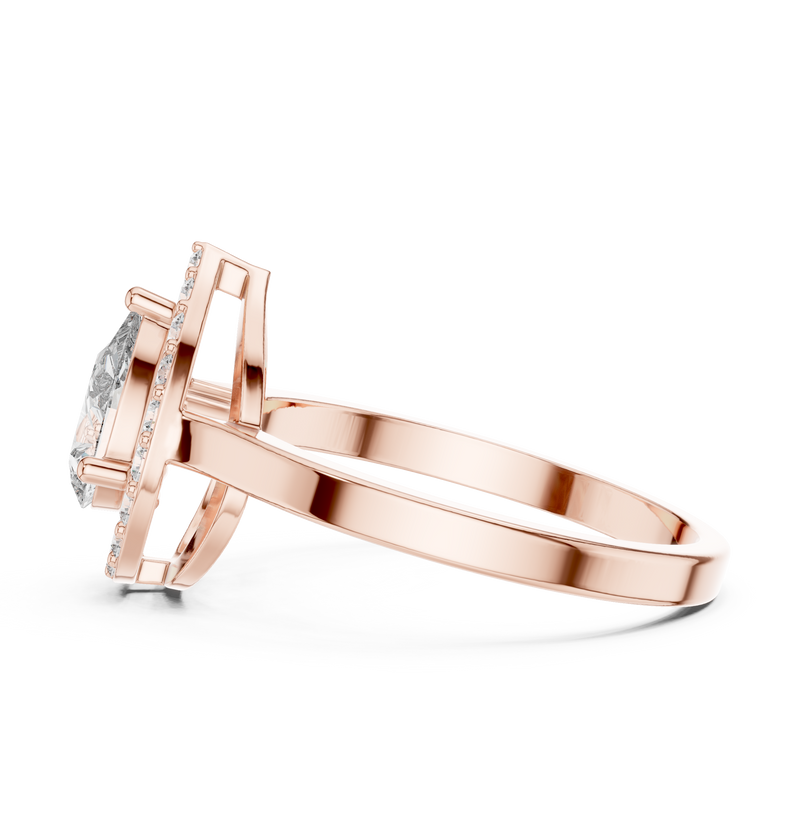 Ladies Ring ALR-30@7 - Rose Gold - Image