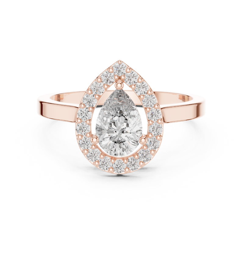 Ladies Ring ALR-30@7 - Rose Gold - Image