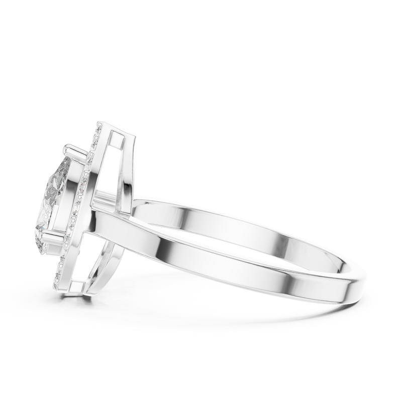 Ladies Ring ALR-30@7 - White Gold - Image