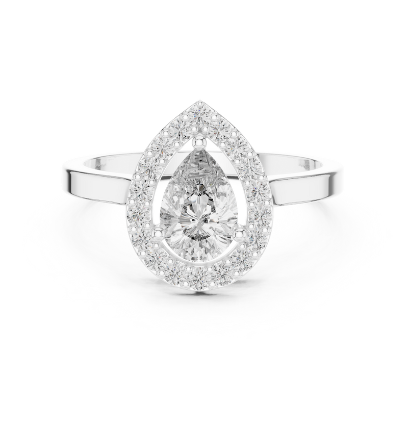 Ladies Ring ALR-30@7 - White Gold - Image