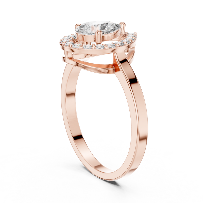 Ladies Ring ALR-30@7 - Rose Gold - Image