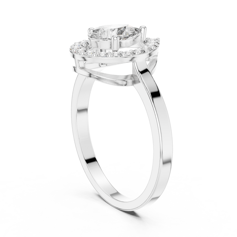 Ladies Ring ALR-30@7 - White Gold - Image