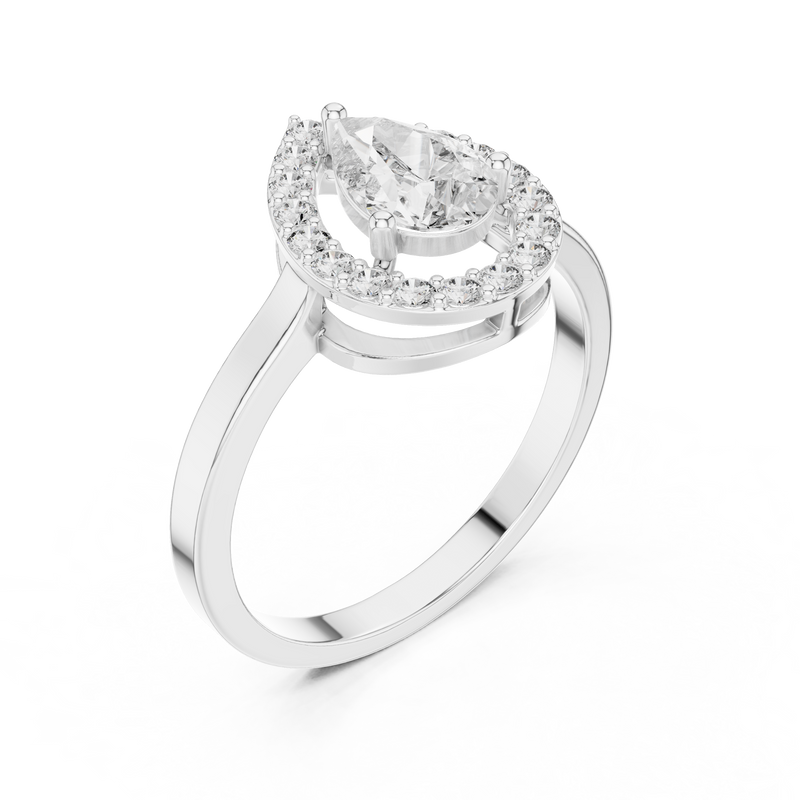 Ladies Ring ALR-30@7 - White Gold - Image