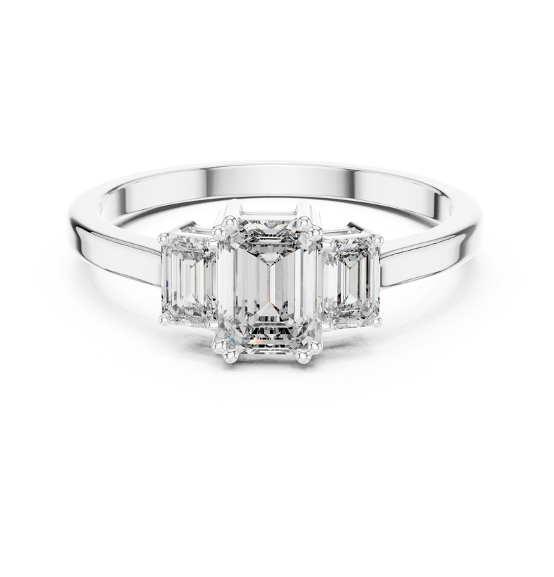 Ladies Ring ALR-53@7 - White Gold - Image